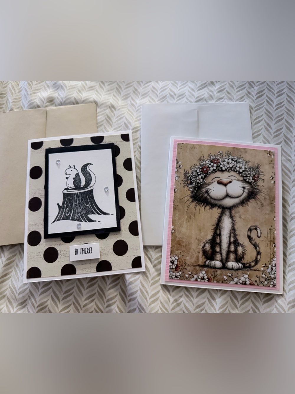 Handmade Greeting Cards – Set of 2